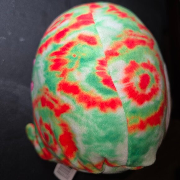 Squishmallow Winifred Chameleon Plush Red/Green Tie Dye Kellytoy Stuffed 8 in - Picture 2 of 8